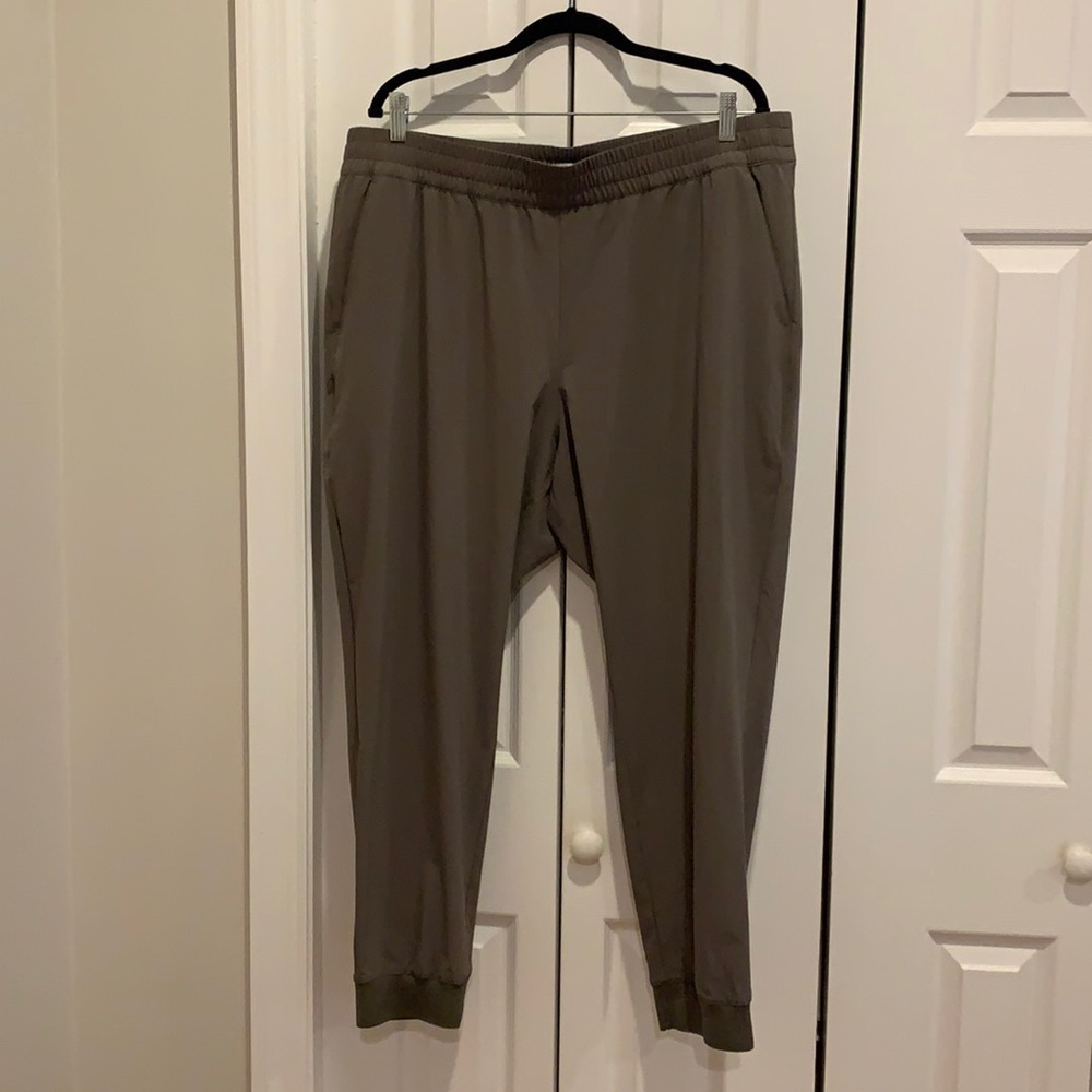 Banana Republic BR Standard Joggers in Olive Green.